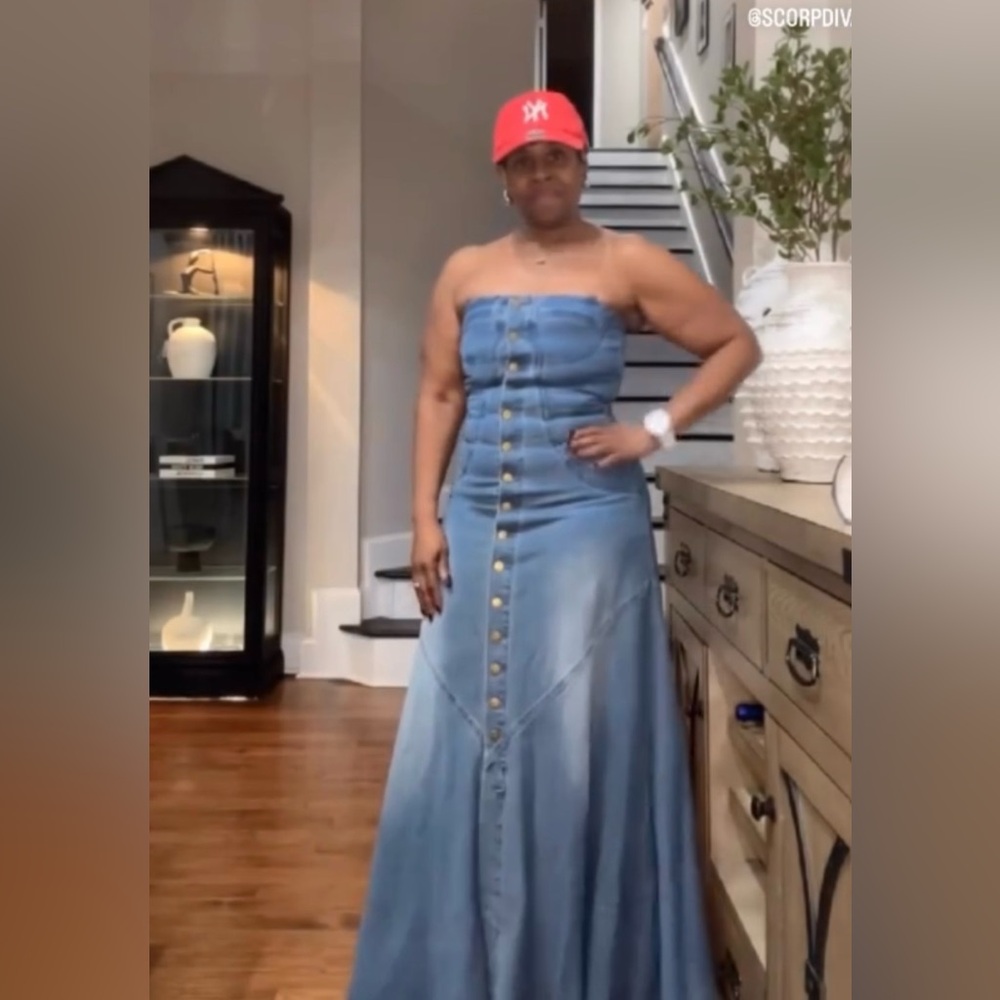 Denim Maxi Dress